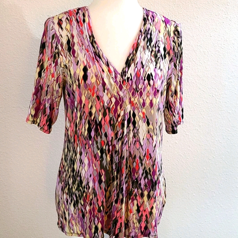 Dana Buchman "All the Colors of Spring Top